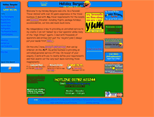 Tablet Screenshot of holidaybargains.org